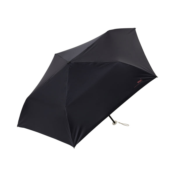 遮光軽量ソリッド 折りたたみ傘 50cm ブラック（晴雨兼用）