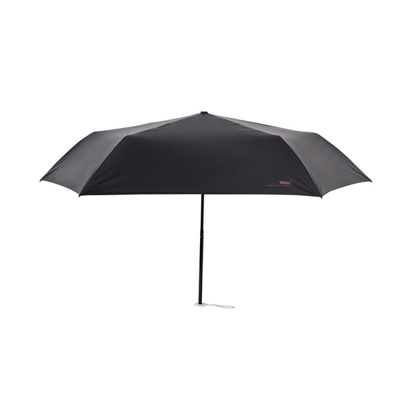 遮光軽量ソリッド 折りたたみ傘 50cm ブラック（晴雨兼用）