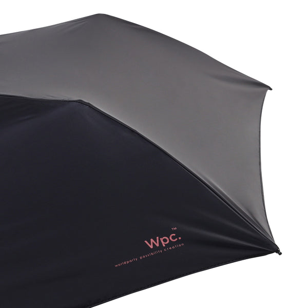 遮光軽量ソリッド 折りたたみ傘 50cm ブラック（晴雨兼用）