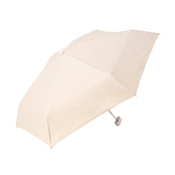 遮光ポシェットtiny 折りたたみ傘 46cm ベージュ（晴雨兼用）