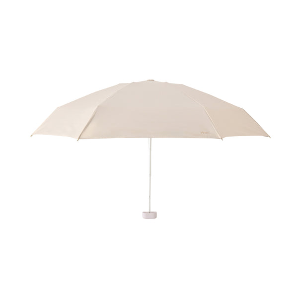 遮光ポシェットtiny 折りたたみ傘 46cm ベージュ（晴雨兼用）