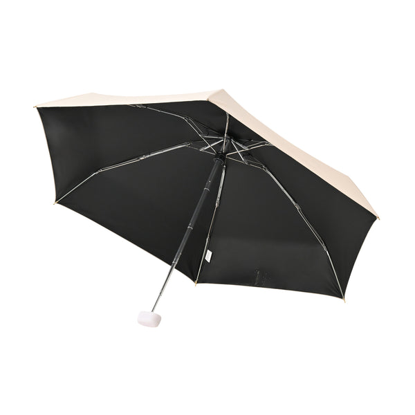 遮光ポシェットtiny 折りたたみ傘 46cm ベージュ（晴雨兼用）