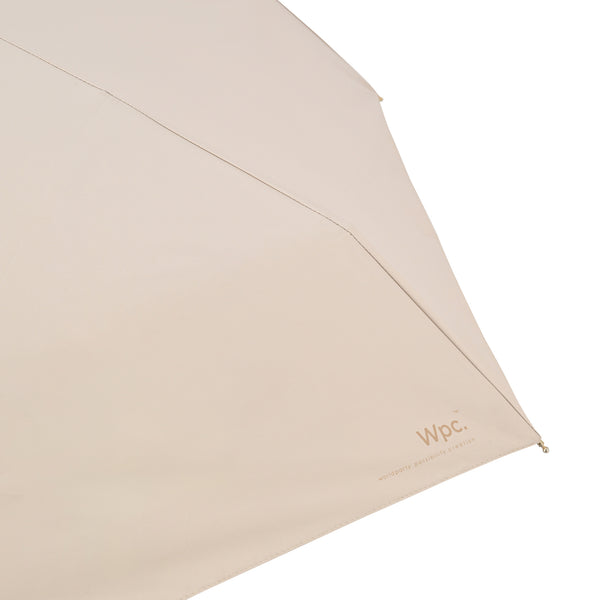 遮光ポシェットtiny 折りたたみ傘 46cm ベージュ（晴雨兼用）