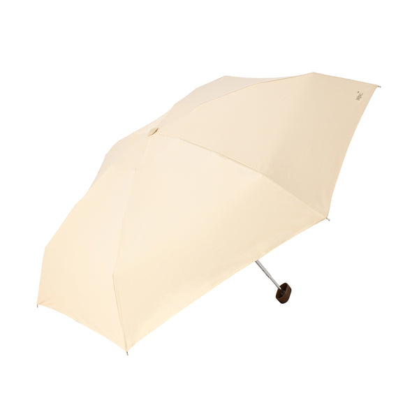 遮光ノーブルベーシック 折りたたみ傘 50cm ベージュ（晴雨兼用）