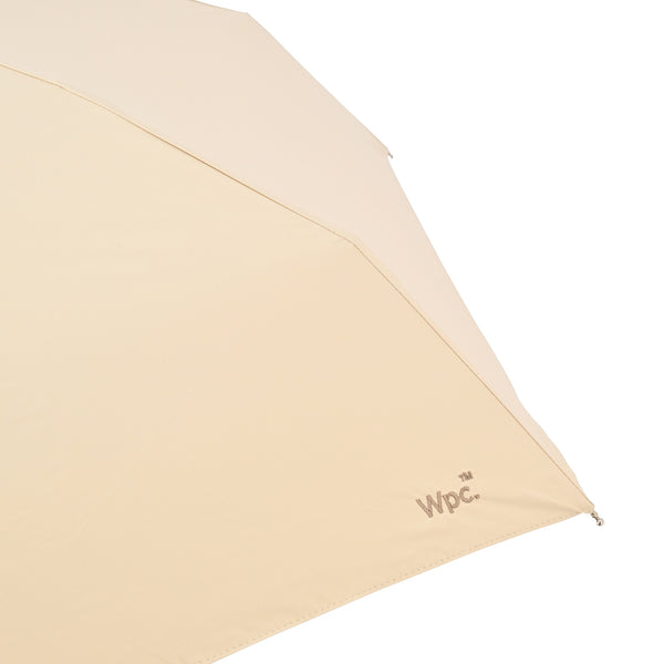 遮光ノーブルベーシック 折りたたみ傘 50cm ベージュ（晴雨兼用）