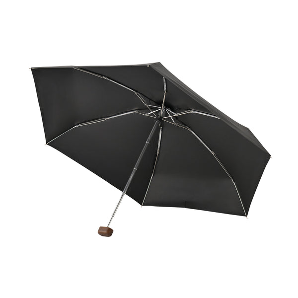 遮光ノーブルベーシック 折りたたみ傘 50cm ブラック（晴雨兼用）