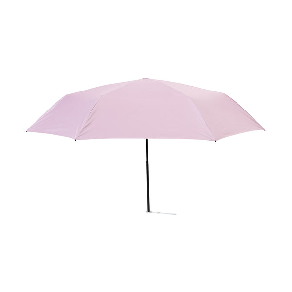 遮光HEAT DOWN プレーン 折りたたみ傘 55cm ピンク（晴雨兼用）