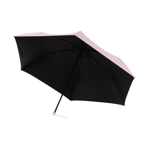 遮光HEAT DOWN プレーン 折りたたみ傘 55cm ピンク（晴雨兼用）