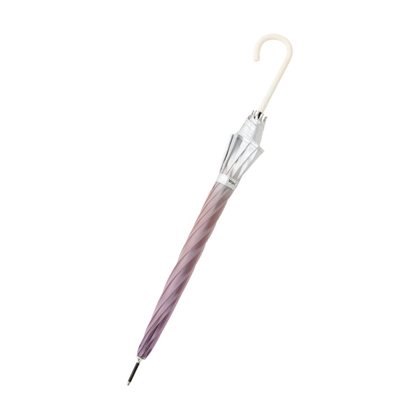 シルバーグラデーションアンブレラ 長傘 61cm ピンク