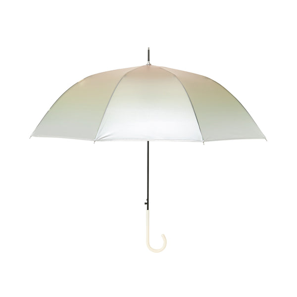 シルバーグラデーションアンブレラ 長傘 61cm オレンジ