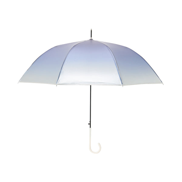 シルバーグラデーションアンブレラ 長傘 61cm ブルー