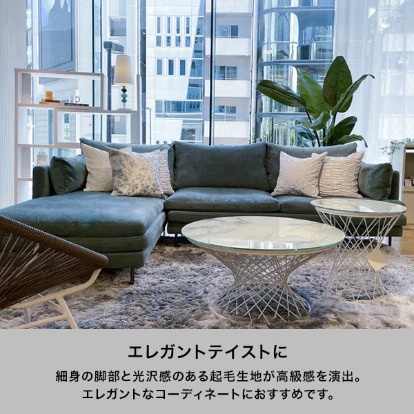ラージュ カウチ R  ダークグレー
