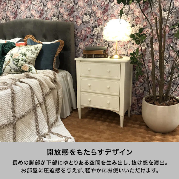 ミーオ チェスト ホワイト（W600×H750）