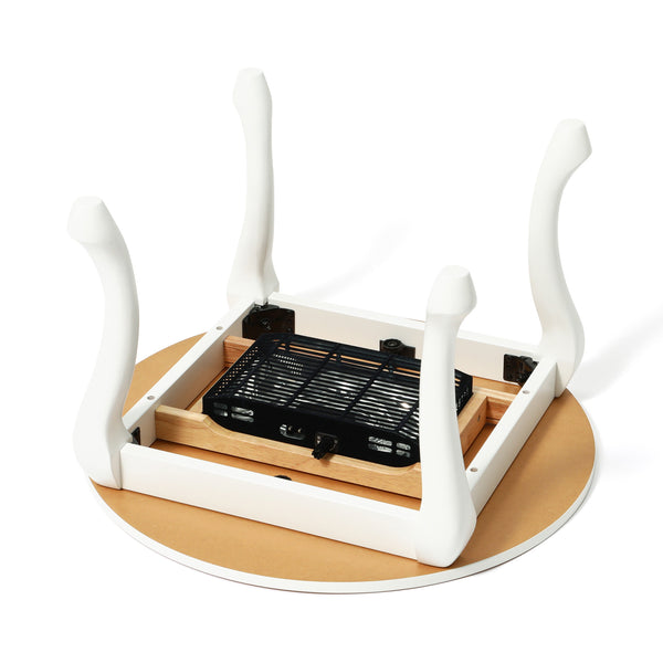 【EC限定】シャトン こたつテーブル ラウンド ホワイト φ650