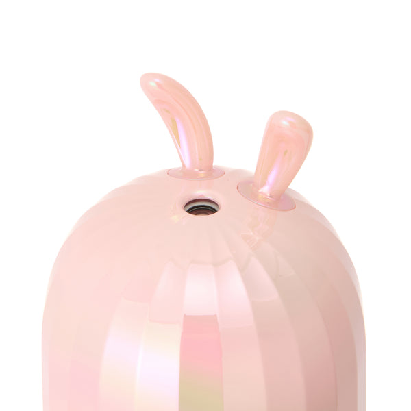 ミニ USB加湿器 ラビット オーロラ  ピンク