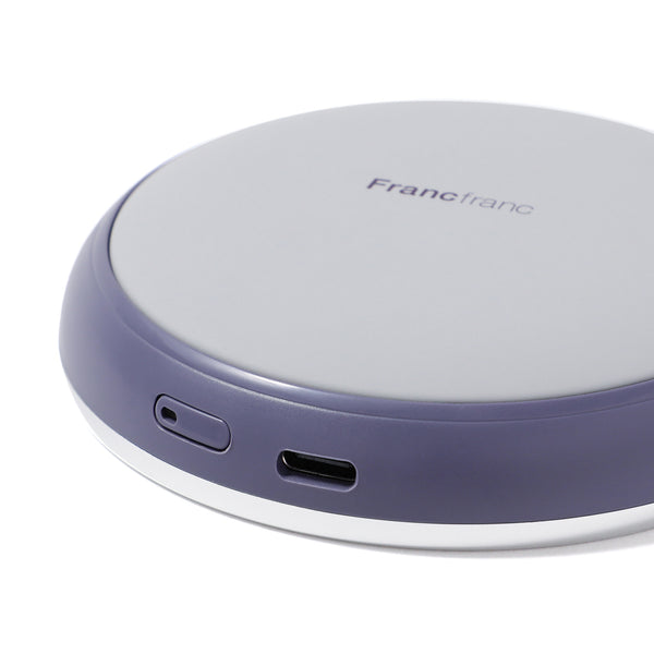 【2024年モデル】両手で使える充電式カイロ グレー