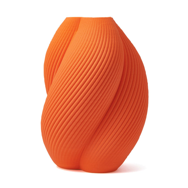 セラミック 3D フラワーベース M オレンジ