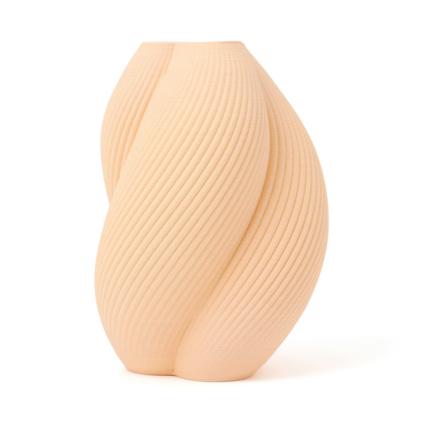 セラミック 3D フラワーベース M ライトベージュ