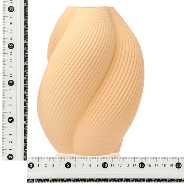セラミック 3D フラワーベース M ライトベージュ