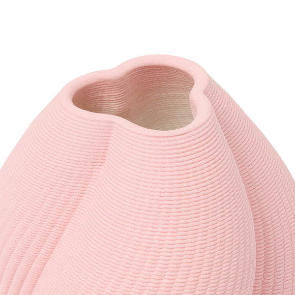 セラミック 3D フラワーベース S ピンク