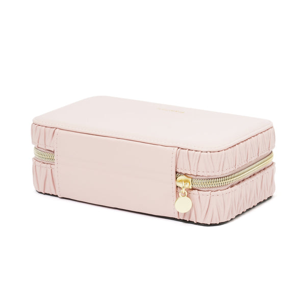 【EC限定・アウトレット品】エンボス トラベルジュエリーボックス M ピンク