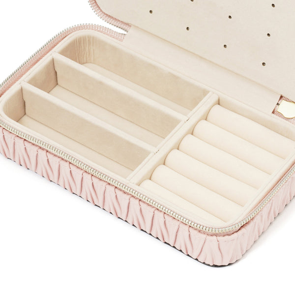 【EC限定・アウトレット品】エンボス トラベルジュエリーボックス M ピンク