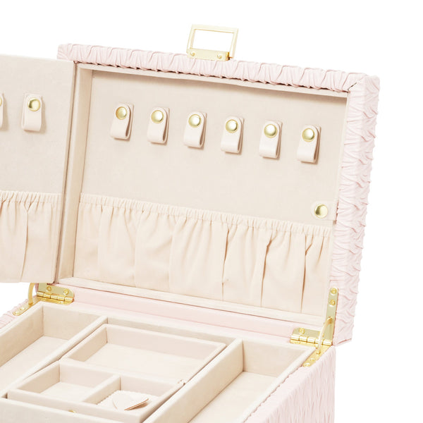 【EC限定・アウトレット品】エンボス ジュエリーボックス L ピンク