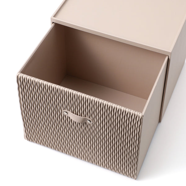 ウェーブ スタッキングドロワー L ベージュ