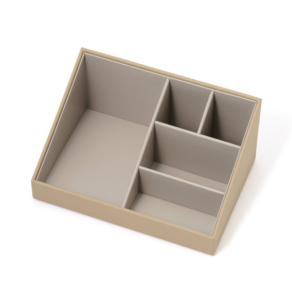 スタッキング コスメ オーガナイザー ベージュ