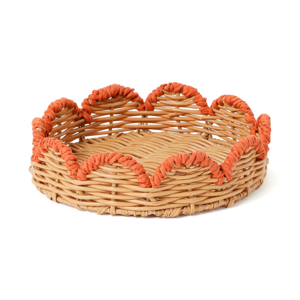 スカラップ トレイ オレンジ