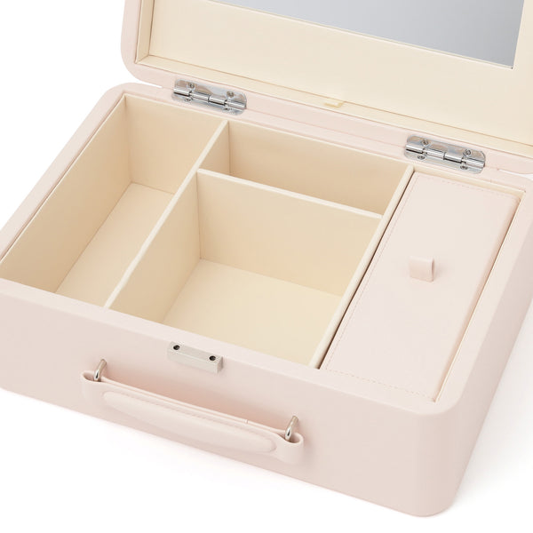 リボン コスメボックス  ライトピンク