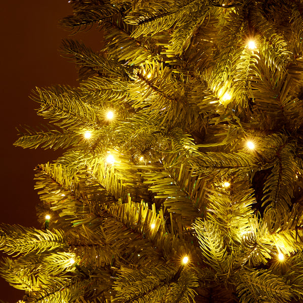 LED140球付き クリスマスツリー 120cm イエローグリーン