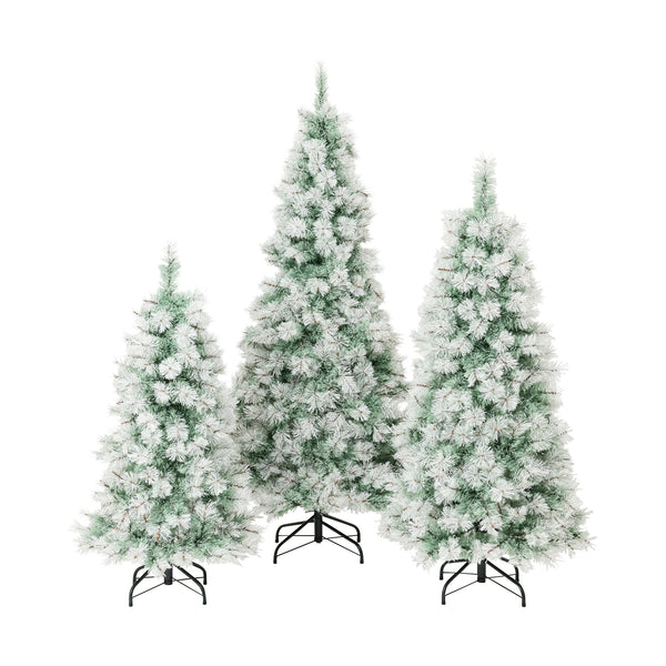 LED280球付き クリスマスツリー スノー 180cm ライトグリーン