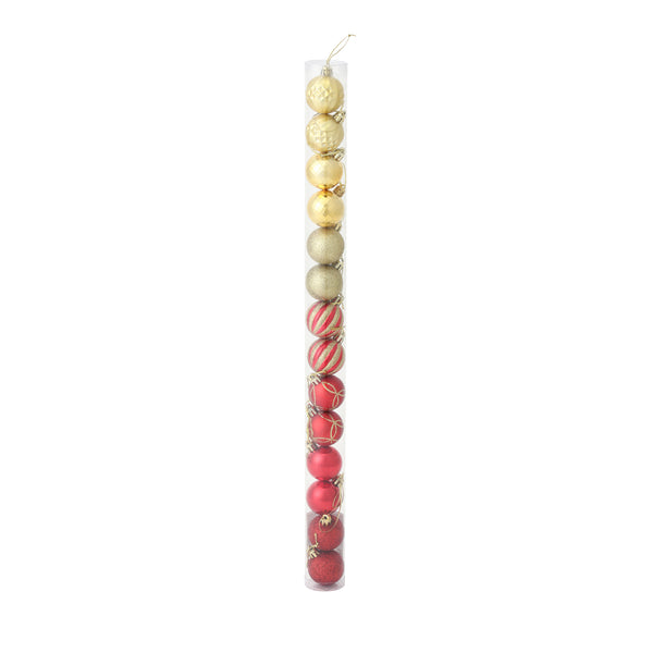 セットオーナメント 4cm 14個入り レッド