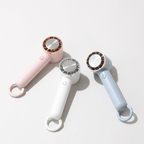 ペルチェ冷却機能ハンディファン ブルー