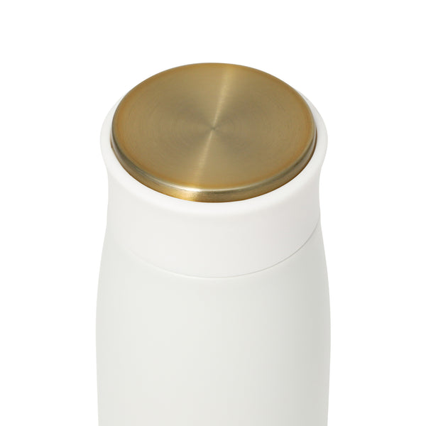 マット ステンレスボトル ホルダーセット 350ml  ホワイト