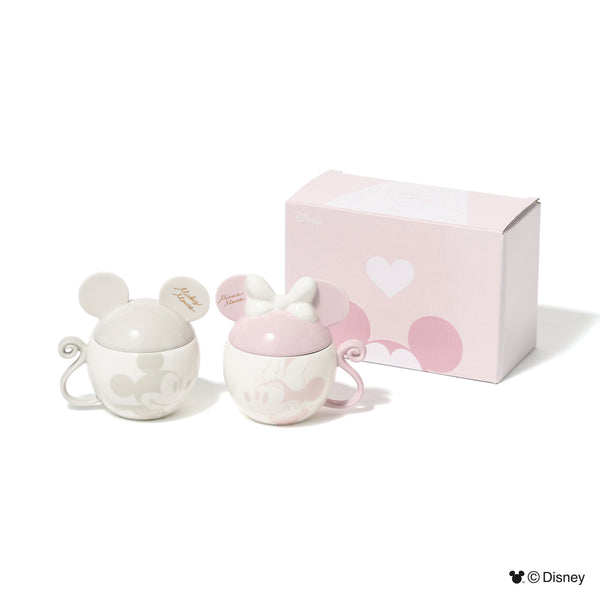 ディズニー ペアマグ モチーフ ピンク×グレー