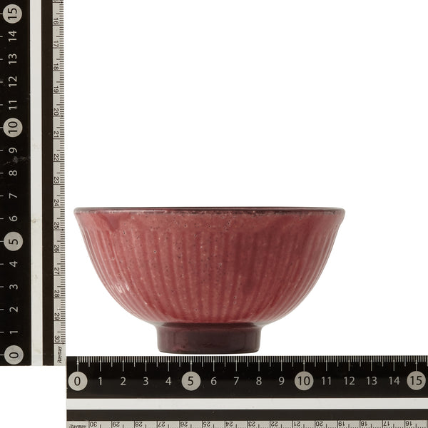美濃焼 飯碗 しのぎ レッド
