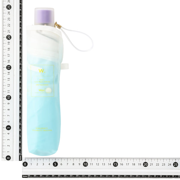 コスメティック アンブレラ 折りたたみ傘  50cm ブルー