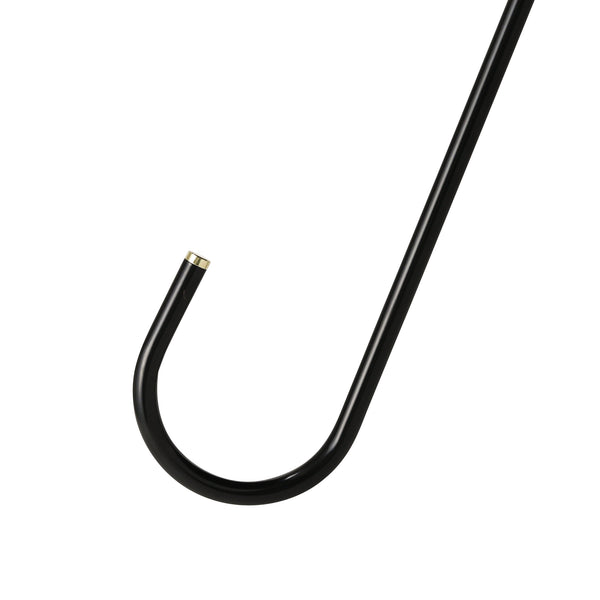 遮光 クラシックフリル 長傘 50cm ブラック（晴雨兼用）