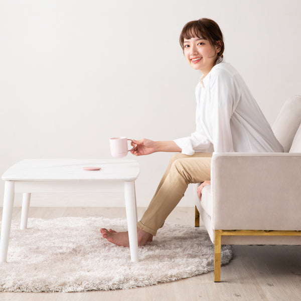 【EC限定】モスコ こたつテーブル L 1050×700 マーブル